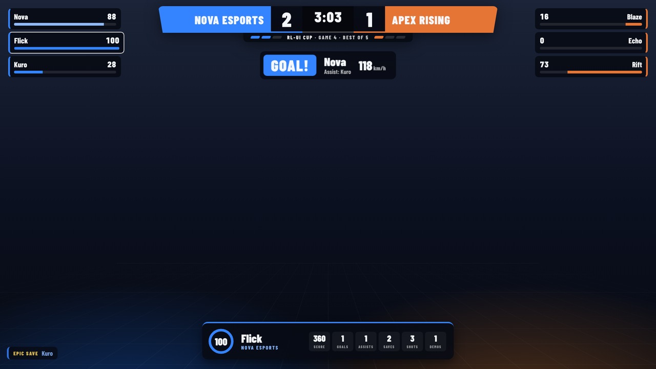 Live caster overlay